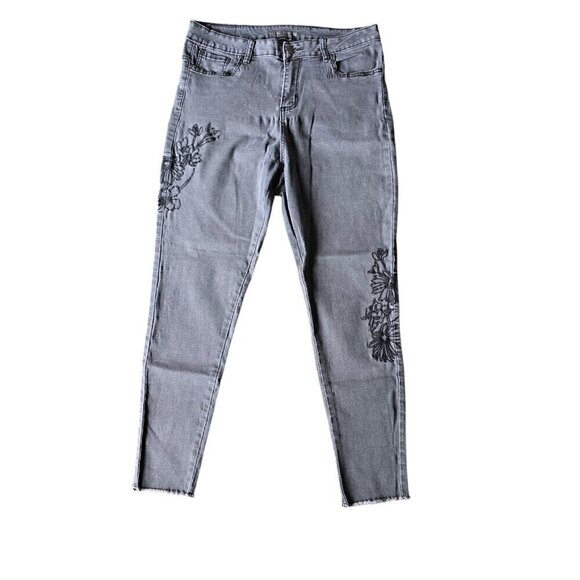 Streetwear society Women’s Jeans size 13 Embroidered High rise Skinny denim - Picture 1 of 12